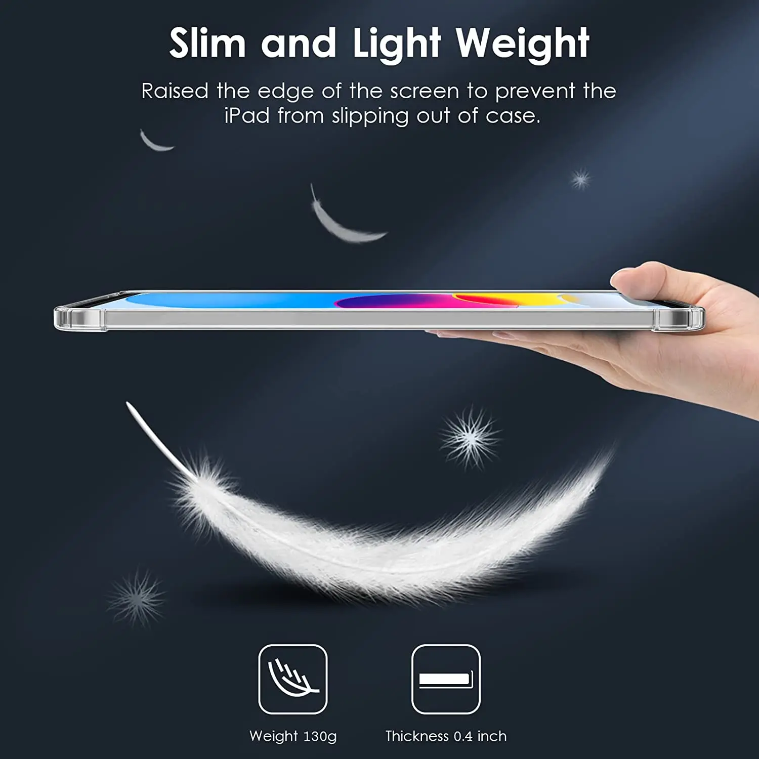 For iPad 10 Transparent Case for iPad Air 5 Soft Cover for iPad mini 6 Protective Slimshell for iPad Pro