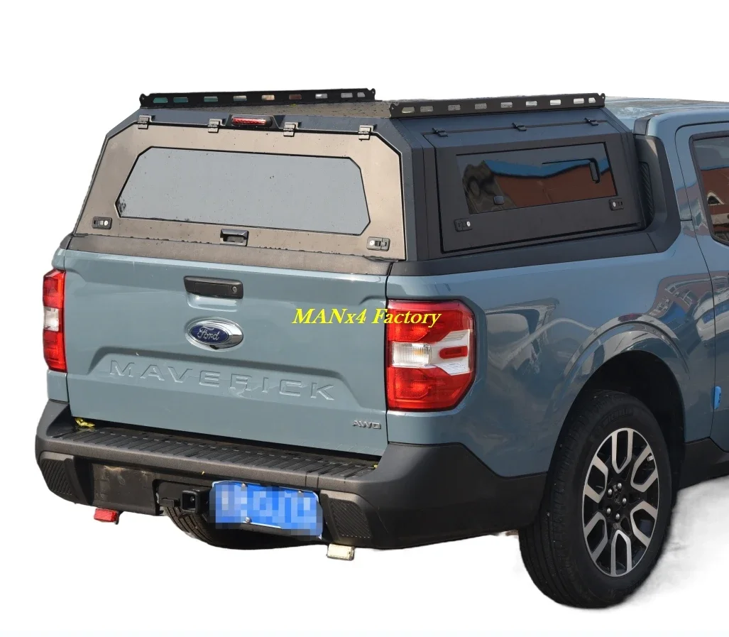 Deluxe Waterproof Pickup Canopy Camper Shell Truck Topper For Ford Maverick