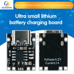 Ultra küçük lityum pil şarj paneli 1A üçlü lityum pil 3.7V4.2V şarj modülü tip-c koruma levhası