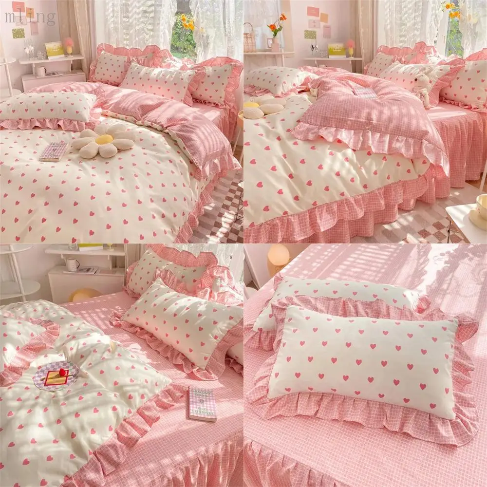 

Transform your room into a cozy and elegant sanctuary with this perfect match of exquisite Adorable Kawaii Girls' Queen Size Lac