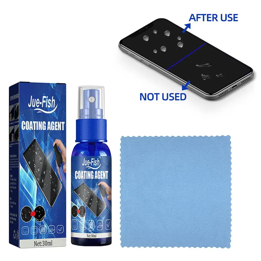 

Nano Liquid Screen Protector Spray for Phone/Tablet/Laptop Screens | Scratch Resistance Protection Spray
