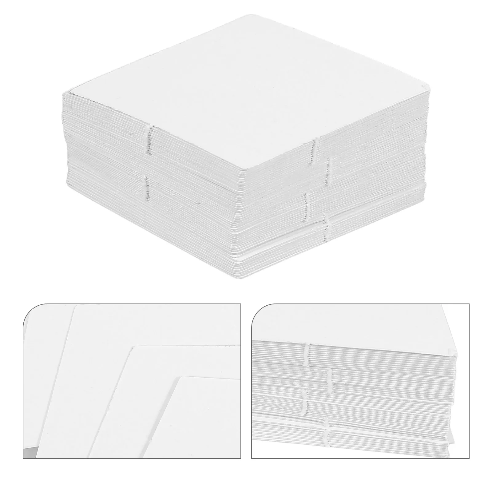 

100pcs Patchwork Paper Templates White Quilting Diy Flower Shape Reusable For All Skill Levels English Paper Piecing Square