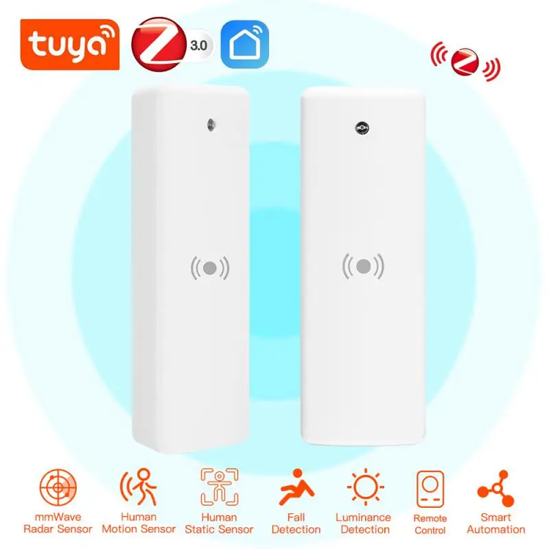 

Tuya Zigbee Mmwave Human Presence Sensor Smart Home Human Presence Detector 5V Motion Sensor With Luminance/Distance Detection