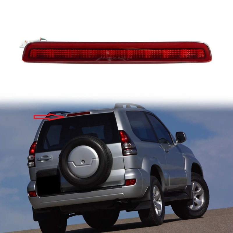 

81570-60081 LED High Mount Rear Third Brake Light Stop Signal Lamp Red Lamp For Toyota Land Cruiser Prado Lexus GX470