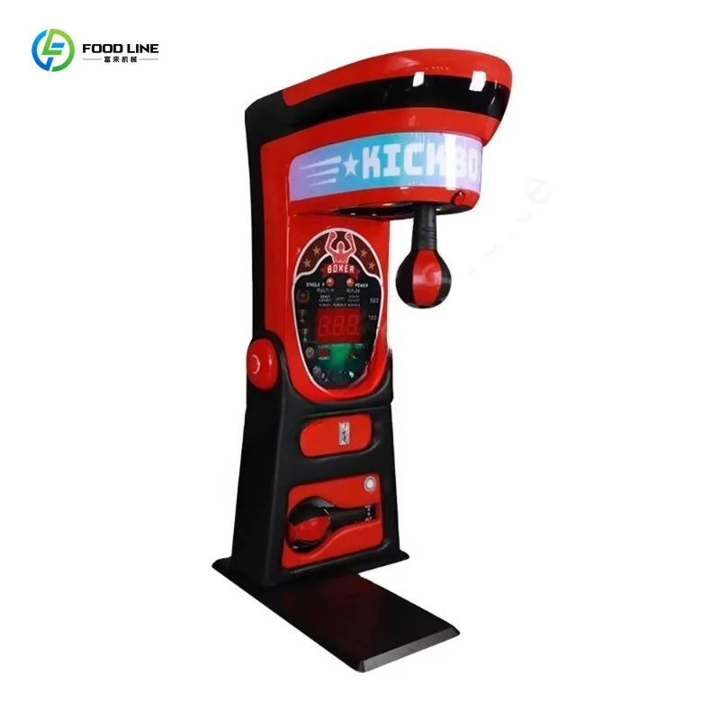 Commercial Heavy Duty Kick Boxing Game Console Coin Operated Boxing Training Equipment For Shopping Mall Arcade
