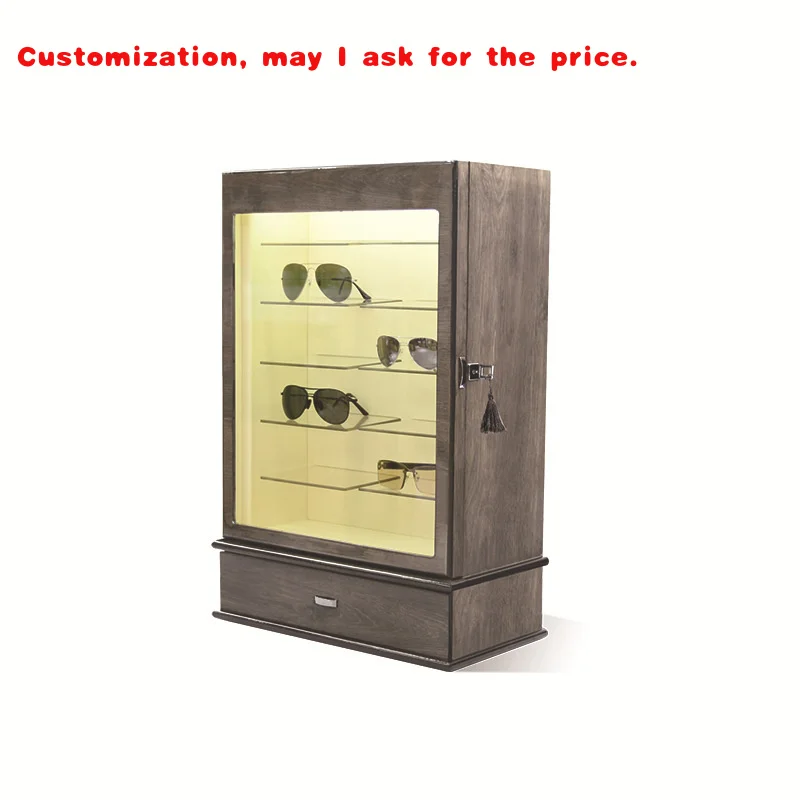 custom.OEM ODM High-End Sunglasses Display Storage Cabinet Counter Display Props Eyewear