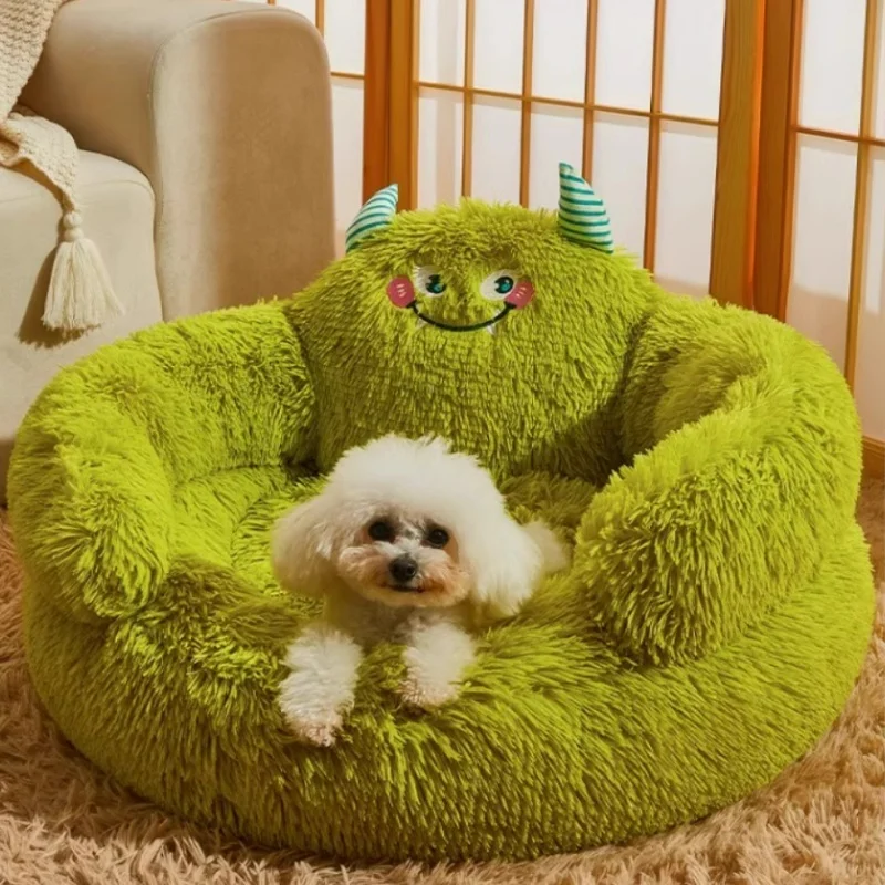 

Dog Kennel Winter Warm Dog Bed Small Dogs Teddy Nest Pet Cushions Sofa Sleeping with Cat Nest Four Seasons Universal