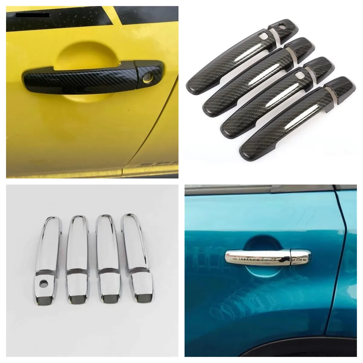 For SUZUKI Vitara S-CROSS Scross SX4 2014 2015 2016 2017 2018 2019 2020 2021 Car Door Handle Cover Trims Car Styling Accessories