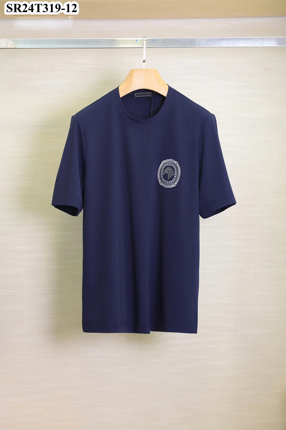 OECHSLI T-Shirt Cotton Thin men 2026 New embroidery breathable short sleeve printing straight outdoor quality Big size M-4XL