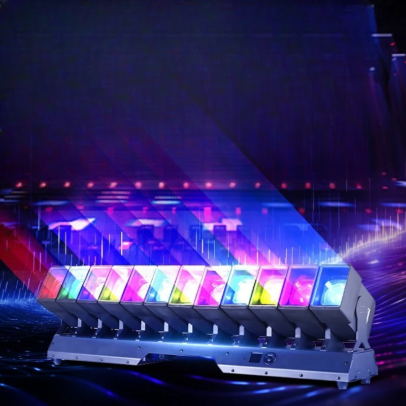 

12 60W matrix moving head beam of light bar LED dyeing light stage light rotating spotlight