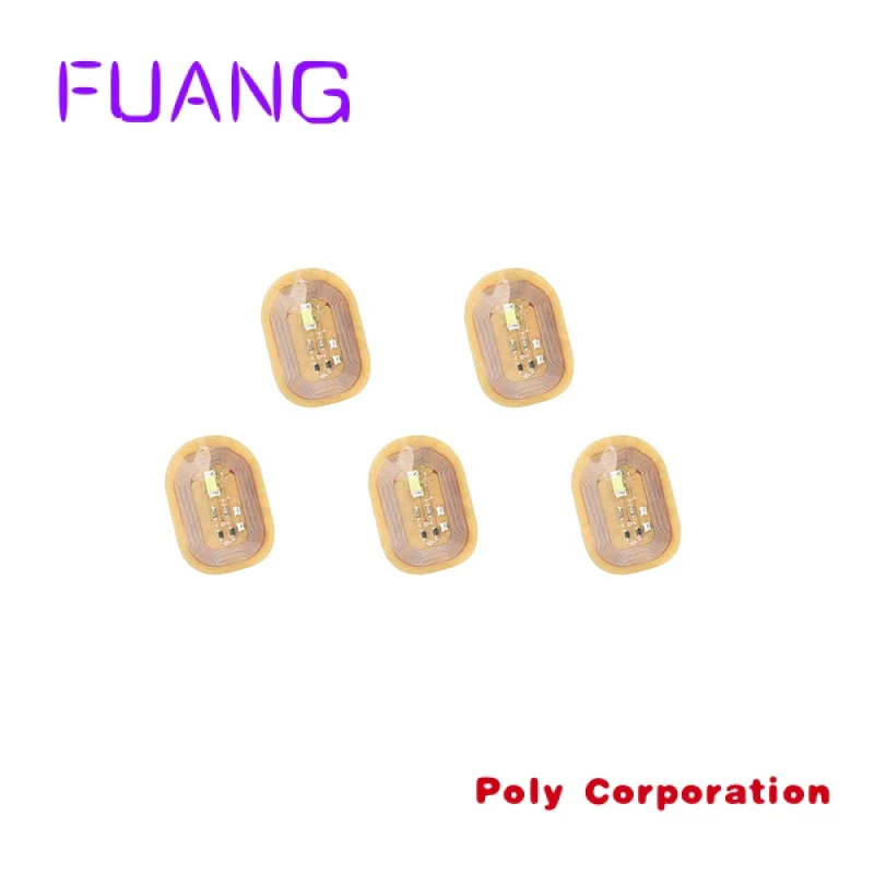 Smart LED Light lampeggiante Nail NFC Tag cellulare NFC Nail Sticker Fingernail Art Tip Sticker Fashion Smart NFC Chip