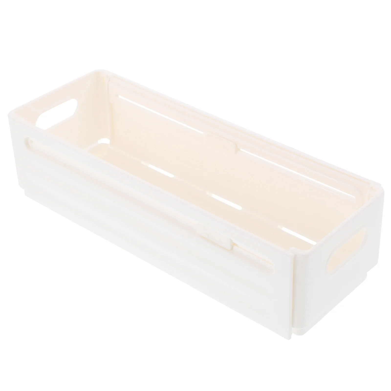 Organizador de maquillaje y cuidado de la piel, caja de almacenamiento de plástico retráctil para tocador y cocina, divisor de cajón expandible para artículos diversos y