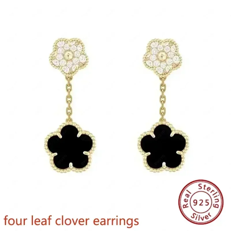 Title: Chic & Stylish S925 Silver VCA Earrings 2024, Enhance Your Look