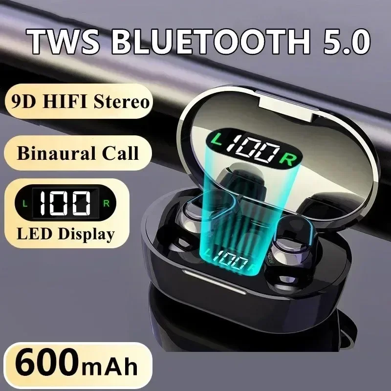 E7S TWS سماعات رأس لاسلكية بلوتوث سماعة التحكم الرياضة سماعة مقاوم للماء ميكروفون سماعة الموسيقى تعمل على جميع الهواتف الذكية