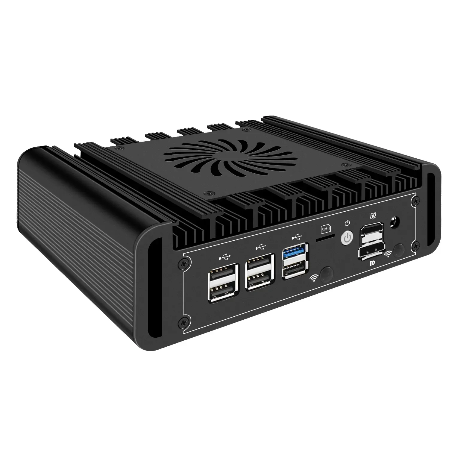 Partaker Firewall Mini PC Intel Alder Lake N100 2x10G SFP 3x2.5G LAN DDR5 NVMe Supports Proxmox pfSense OPNsense Home Server