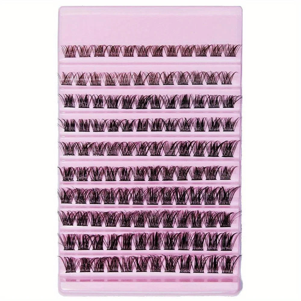 120pcs Natural Look Cluster Lashes - Wispy, Fluffy, D Curl, DIY Eyelash Extension for a Dramatic Eye Makeup Look -  Lashes