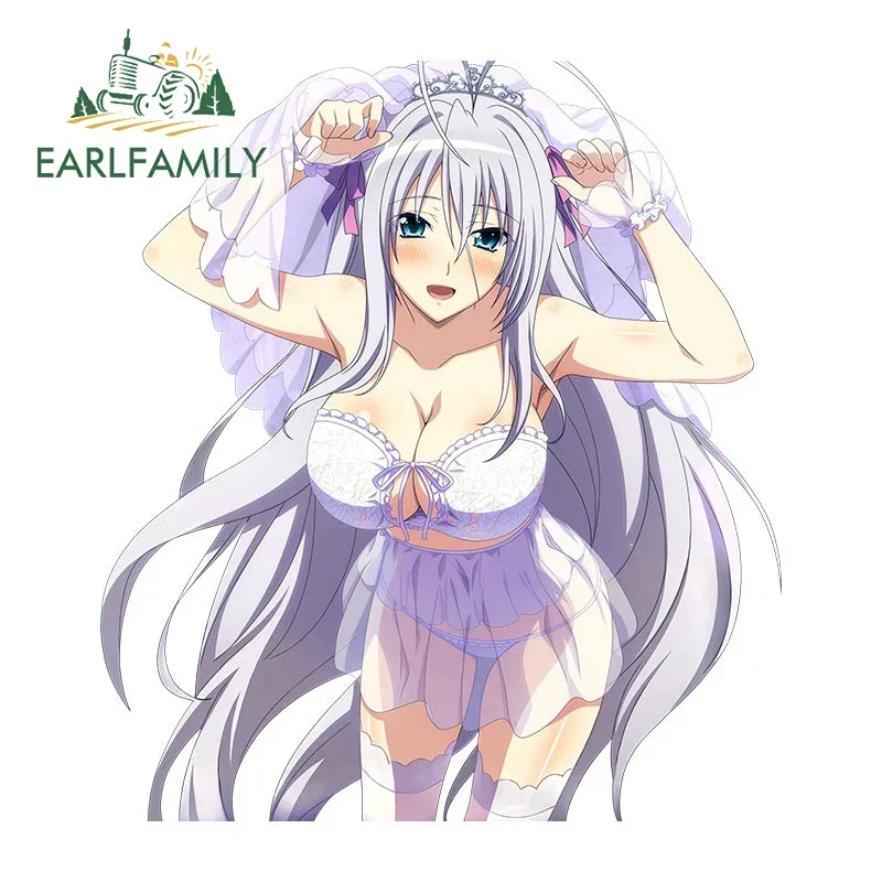 

EARLFAMILY 13cm x 11.6cm for Anime Rossweisse Car Sticker Car Goods Decal Air Conditioner Personality Trunk Auto Decoration