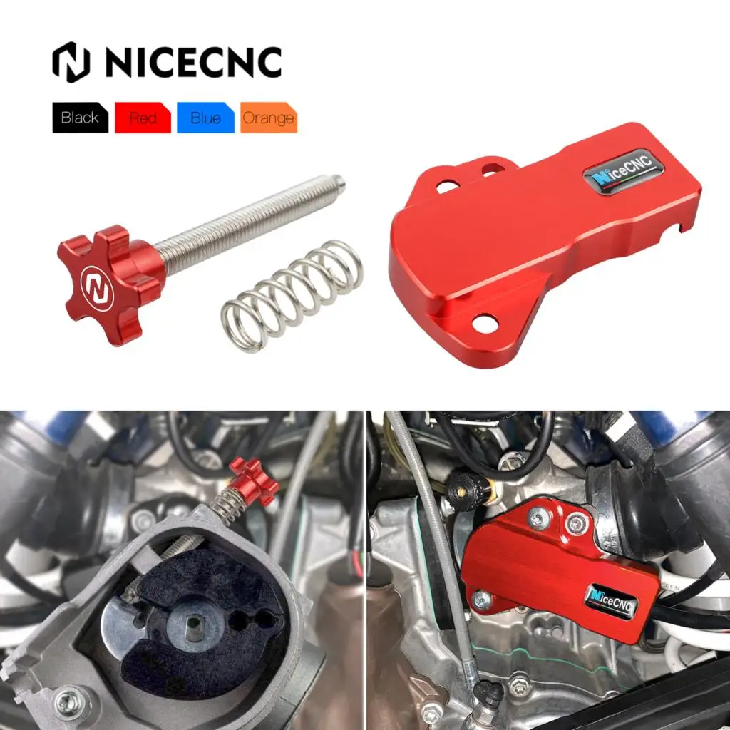 

For GasGas Gas Gas EC250 EC300 EX300 2021-2023 Throttle Air Speed Idle Screw Bolt Adjuster & TPS Sensor Guard Cover Kit NiceCNC