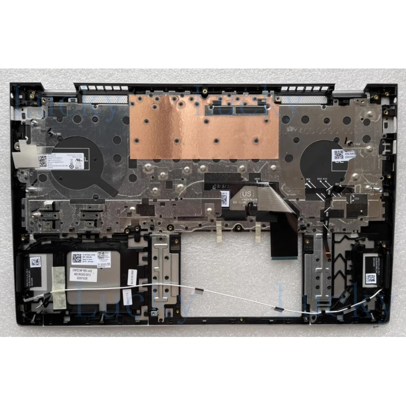 f  FY5WK New For Dell Inspiron 7500 7501 Palmrest Upper Case w/US Intl Backlit KB