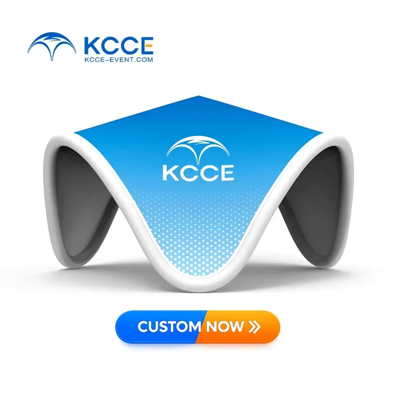 KCCE Versatile Air Sealed V Shape Inflatable Tent Indoor Outdoor Use Advertising Shelter Pod for Car Dealership Roadshow