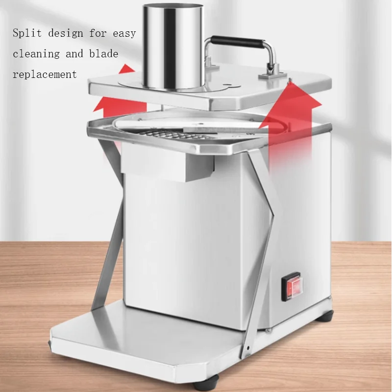 Коммерческая электрическая овощерезка мощностью 200 Вт, нож для моркови и зерна, нож для гранул с кольцом для фруктов, картофеля, лука, 5 мм, 8 мм, 10 мм, 12 мм