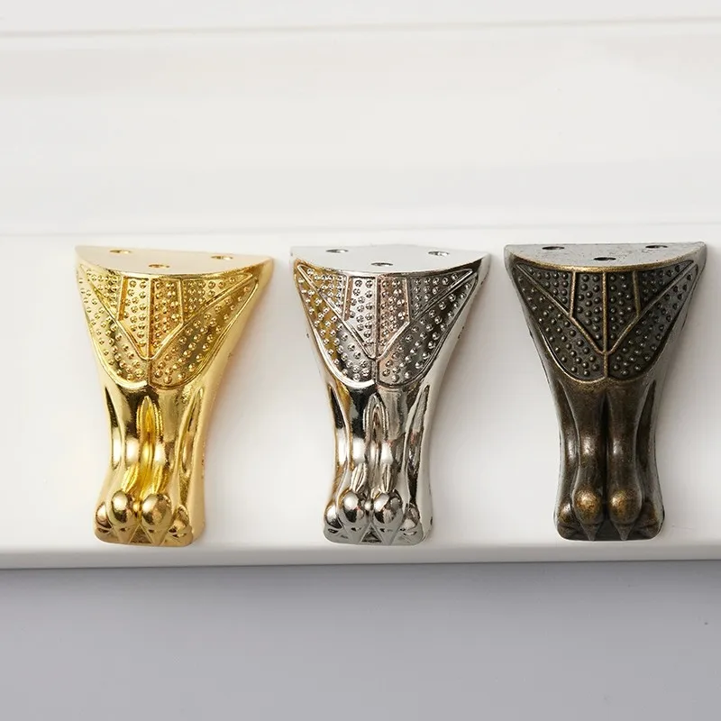 1PC Alloy Bottom Corner Wooden Gift Box Decoration Corner Code Support Foot Retro Longevity Noodle Foot Package Corner Guard