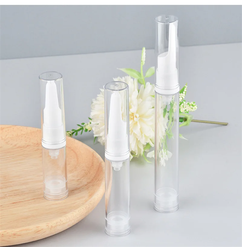 Liquid Foundation Travel Bottle 5ml 10ml 15ml Mini Cosmetic Sample Repackaging Tools Airless Pump Bottle Portable Makeup Tools