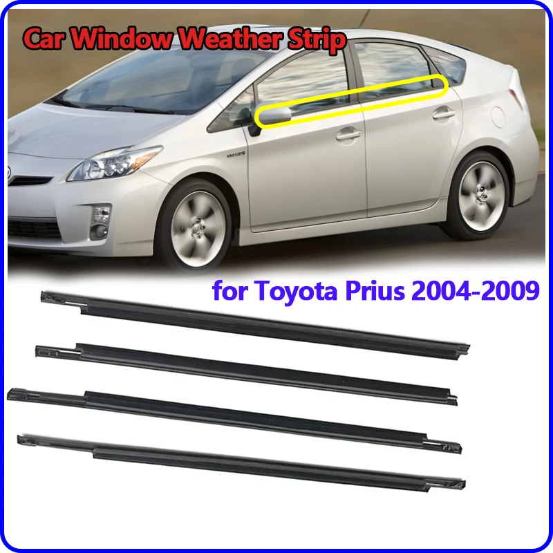 

Window Weather Strip Window Glass Waterproof Pressure Strip Sealing Strip Fit for Toyota Prius 2004-2009