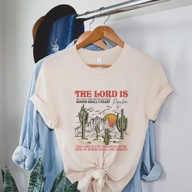 Women Vintage Boho Western Bible Verse T-Shirts God Worship Christian Graphic T Shirts Religious Jesus Faith Tee Shirt Tops Gift