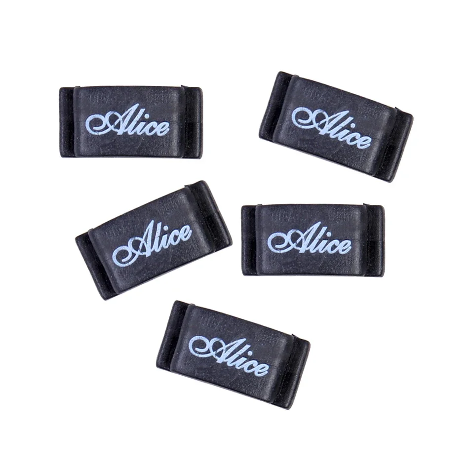 Alice 5Pcs/Set Black Rubber Pick Holder Headstock for Guitar Bass Ukulele Musical Instruments Wholesale