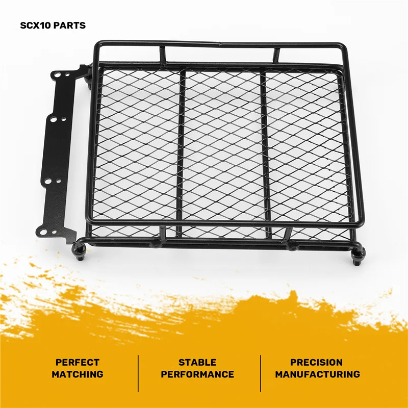 1/10 RC автомобиль Rock Crawler металлический багажник на крышу со светодиодными фонарями для TAMIYA CC01 AXIAL SCX10 D90
