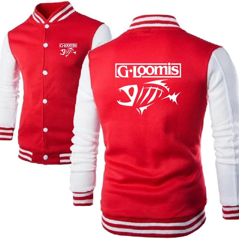 G.Loomis-chaquetas de béisbol para hombre, Sudaderas con cuello levantado para jóvenes, ropa de calle universitaria, Jersey