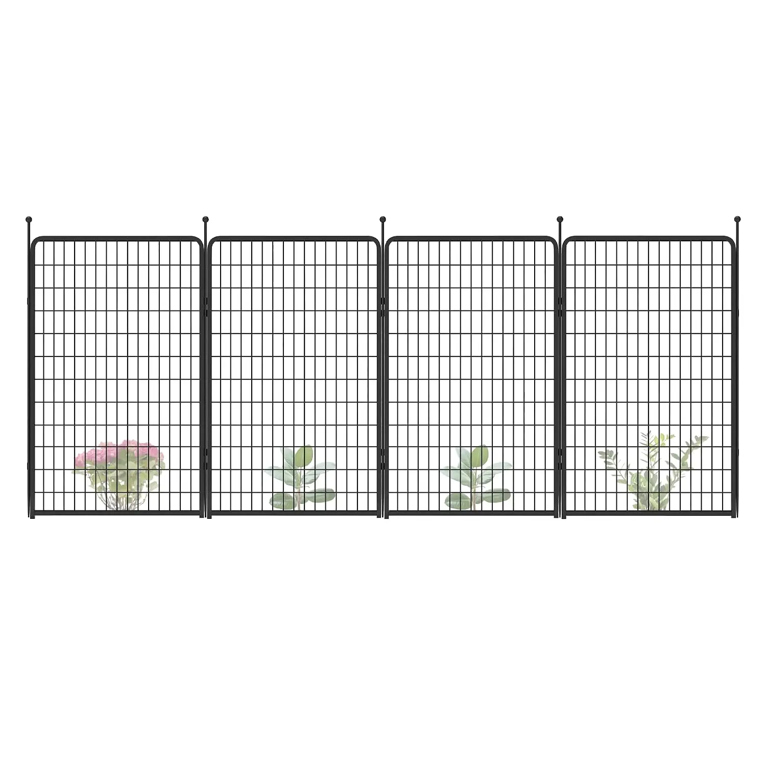 Garden Garden Fence Outdoor for the Yard – 50in(H) x 10.4ft(L) Heavy Duty Metal Animal Barrier for Dog, No Dig Decorative, Customized - Aliexpress Deal
