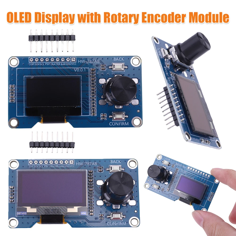 Placa Combinada EC11 con Codificador OLED de 1.3/0.96 Pulgadas, Módulo OLED de Navegación de Menús, Kit Educativo OLED para Proyectos DIY con Arduino STM32
