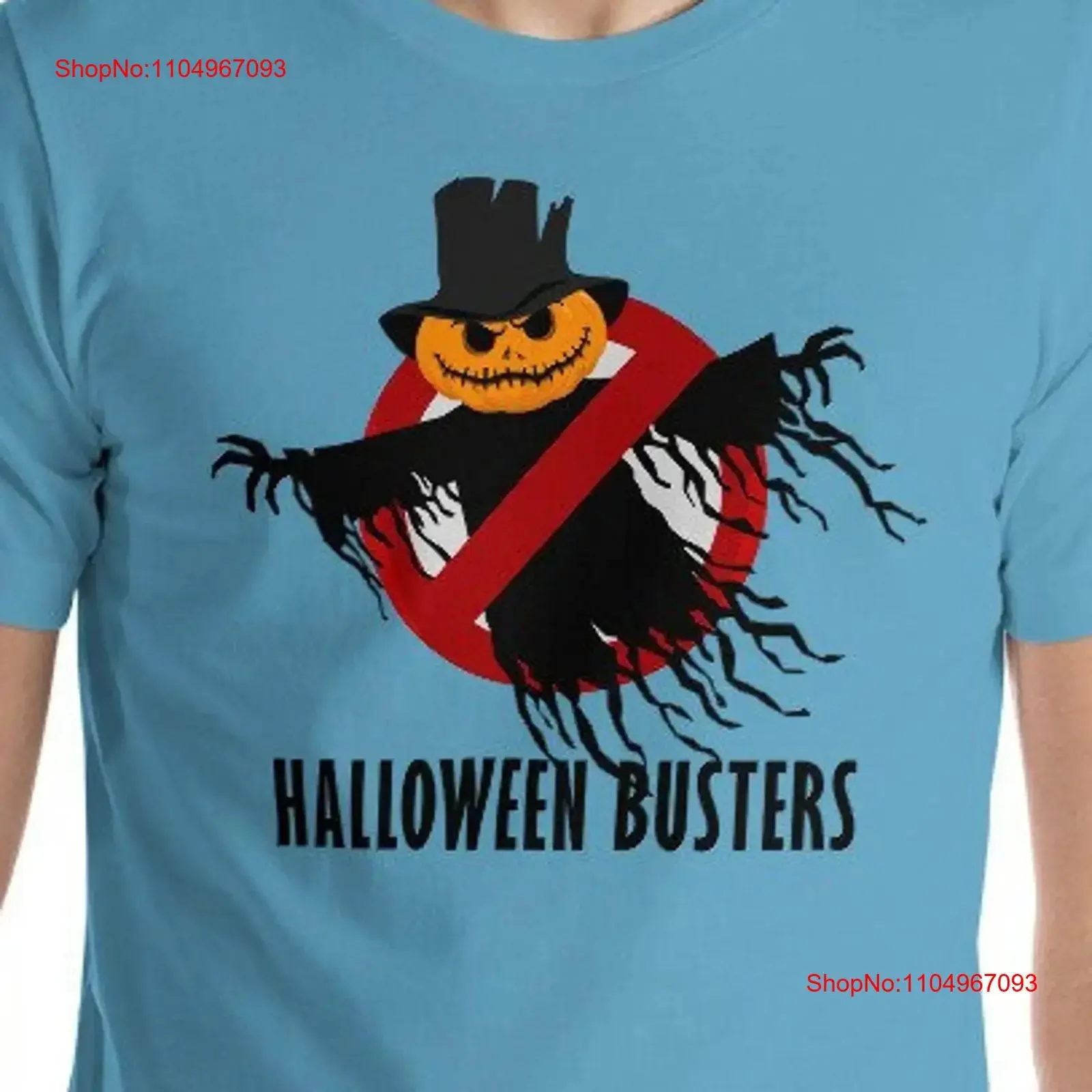 

Футболка Busters на Хэллоуин, винтажный стираный модный топ для повседневной носки, растягивающаяся унисекс, дышащая, удобная для мужчин