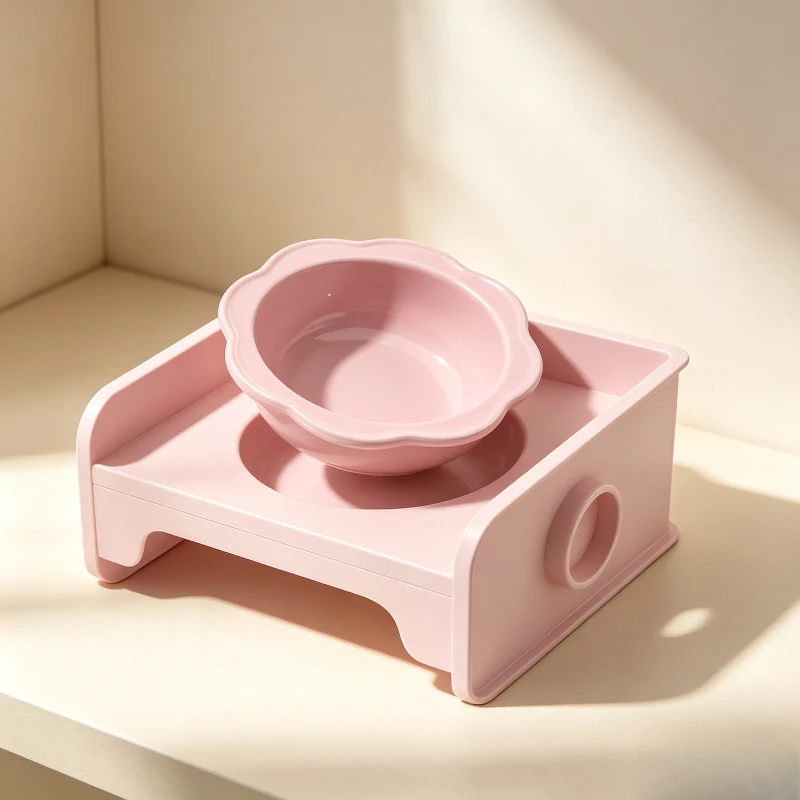 Pet Bowl with Elevated Stand Anti-Slip Cat Dog Feeding Bowl Raised Food Water Bowl Prevent Overturn Pet Dining Table