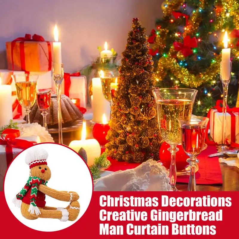 Gingerbread Man Hugger Decor Gingerbread Man Hugger Drapes Tiebacks Decor Lively And Cute Decorative Drapes Holdbacks For Drape