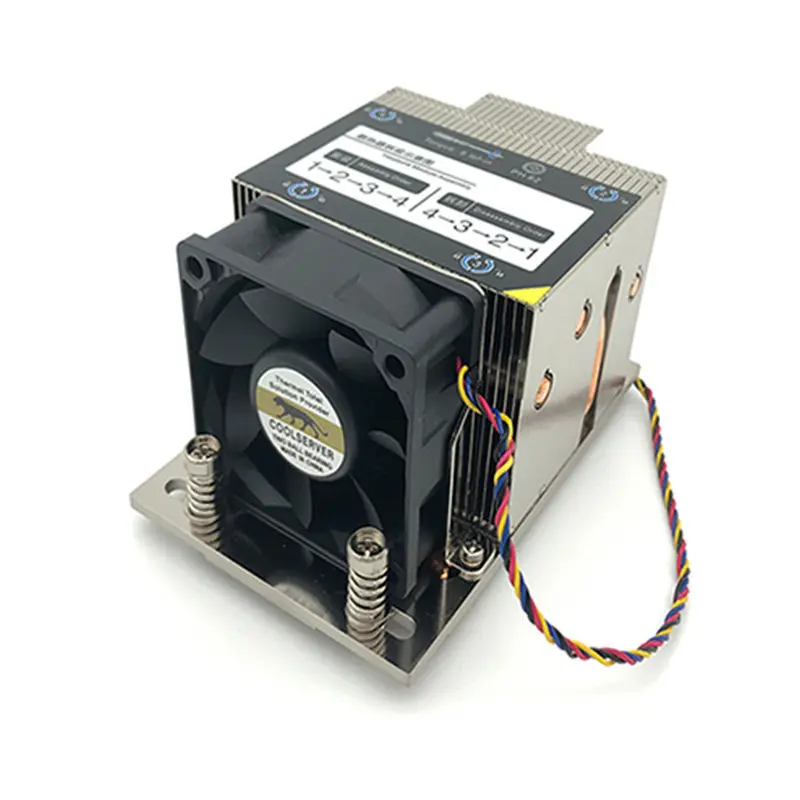 SP3 Server Cooler 2U for EPYC SP3 / RT4 CPU Fan P22 4 Heat Pipes Radiator 225W Heat Sink Side Blow Cooling Fan SP3-P22 4U-P42