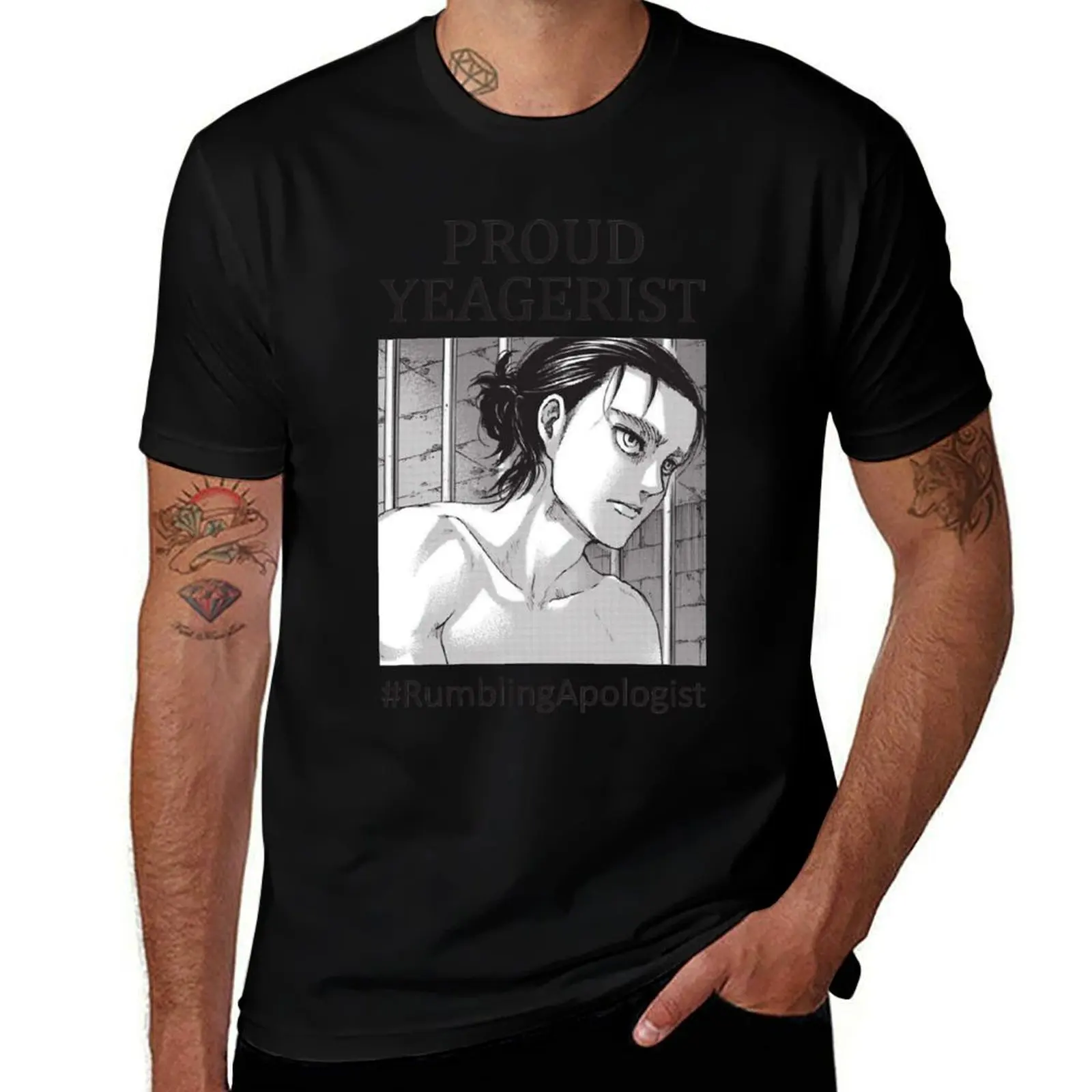 Proud Yeagerist - Rumbling Apologist T-Shirt Casual Pattern Print Tee Shirt T-Shirt