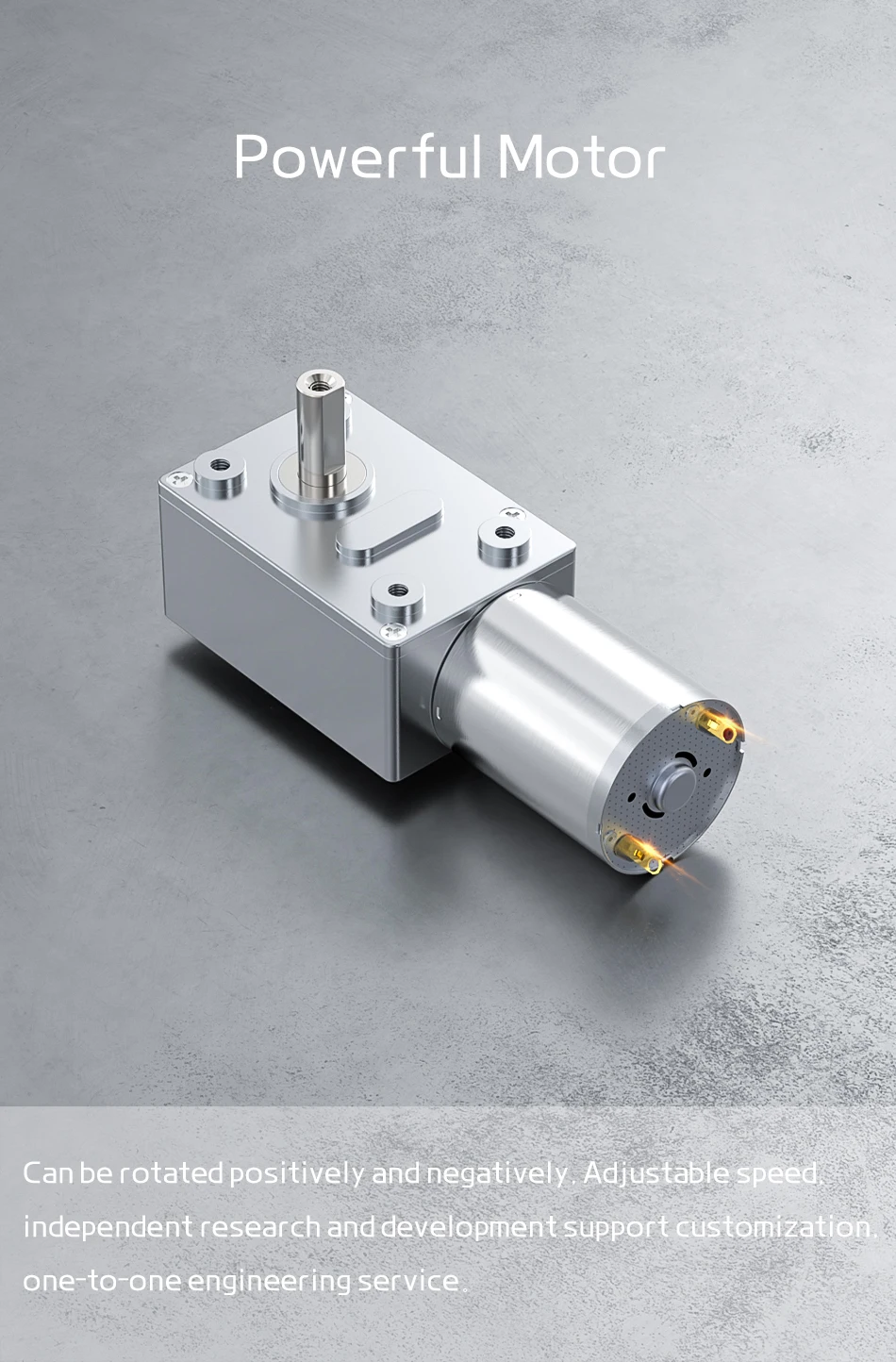 JGY370 DC 6V 12V 24V Drehmoment-Geschwindigkeitsreduzierer Metall-Schneckengetriebemotoren Reversibler Schneckengetriebemotor mit niedriger Geschwindigkeit 1 U/min bis 375 U/min – Detail 12