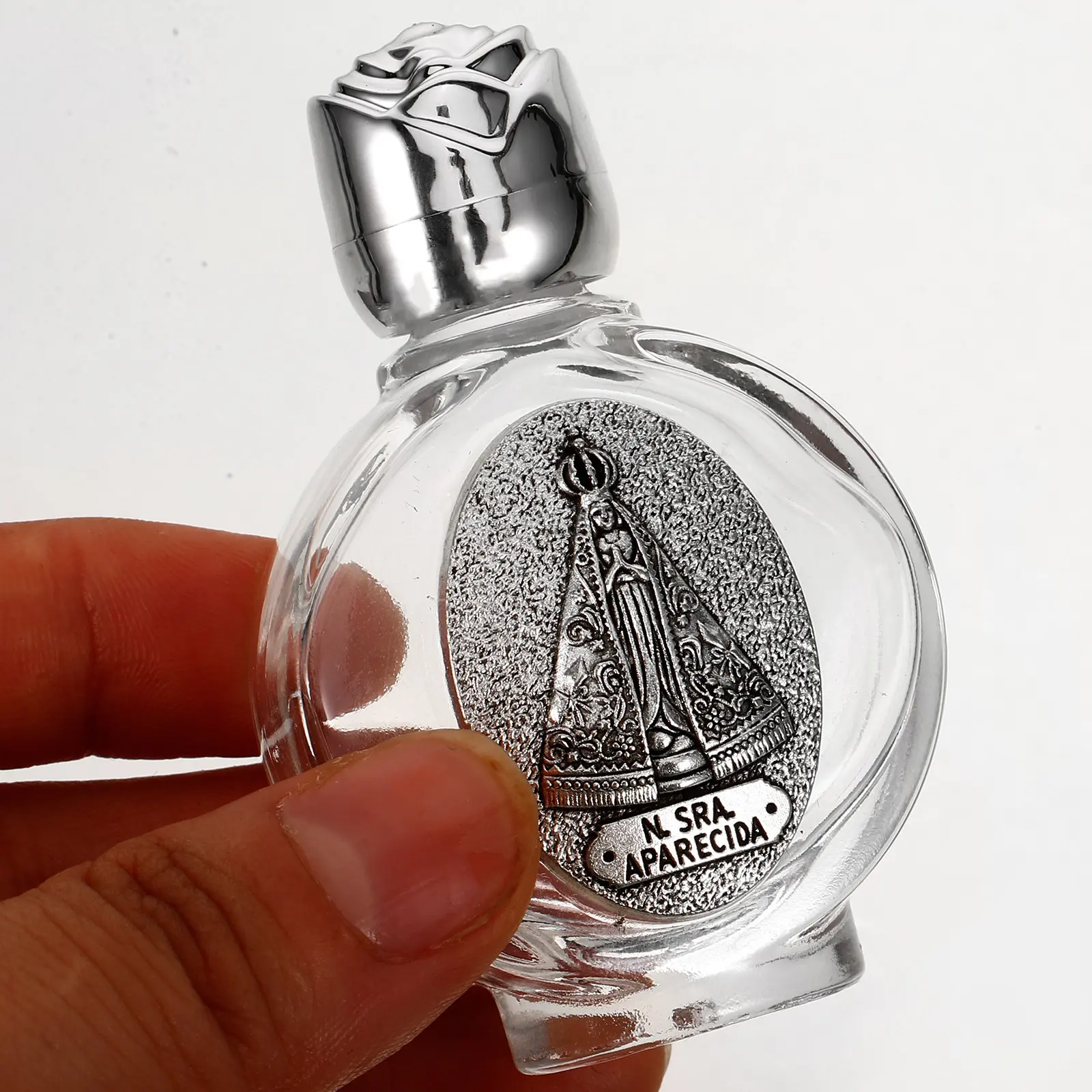 2Pcs Refillable Glass Holy Water Bottle Catholic Religious Water Container for Home Church Baptism Decoration Wedding Party - view 6