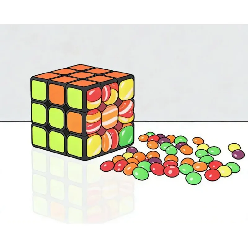 

Волшебный куб для фокусов с конфетами (без конфет) – мгновенная трансформация, иллюзия для сцены и крупного плана, реквизит для фокусника