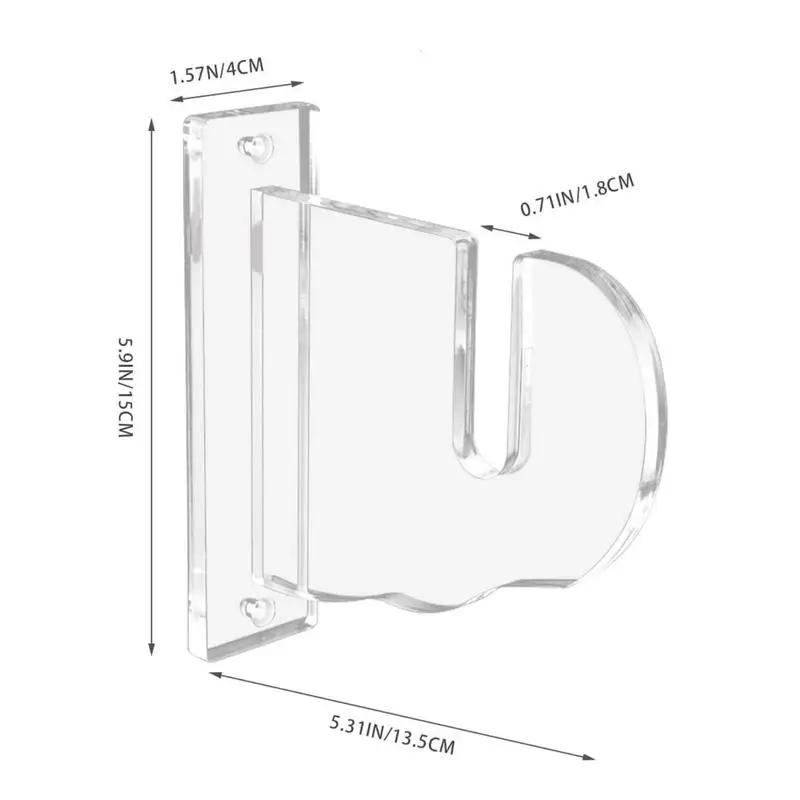 Acrílico parede cabide para skate, multi-purpose cabide para casa e garagem, economia de espaço