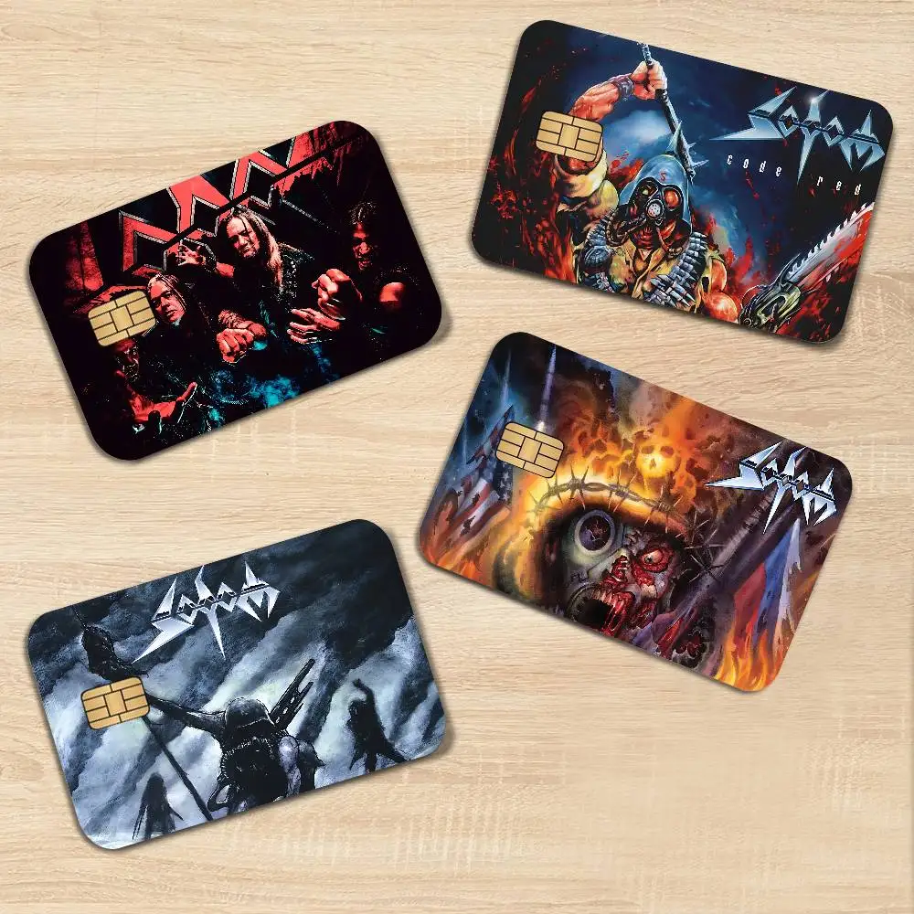 Sodoms Germany Thrash Metal Band Anime Young Creidt Card Debit Card Sticker Film Case Front Tape for Small Big Chip No Chip