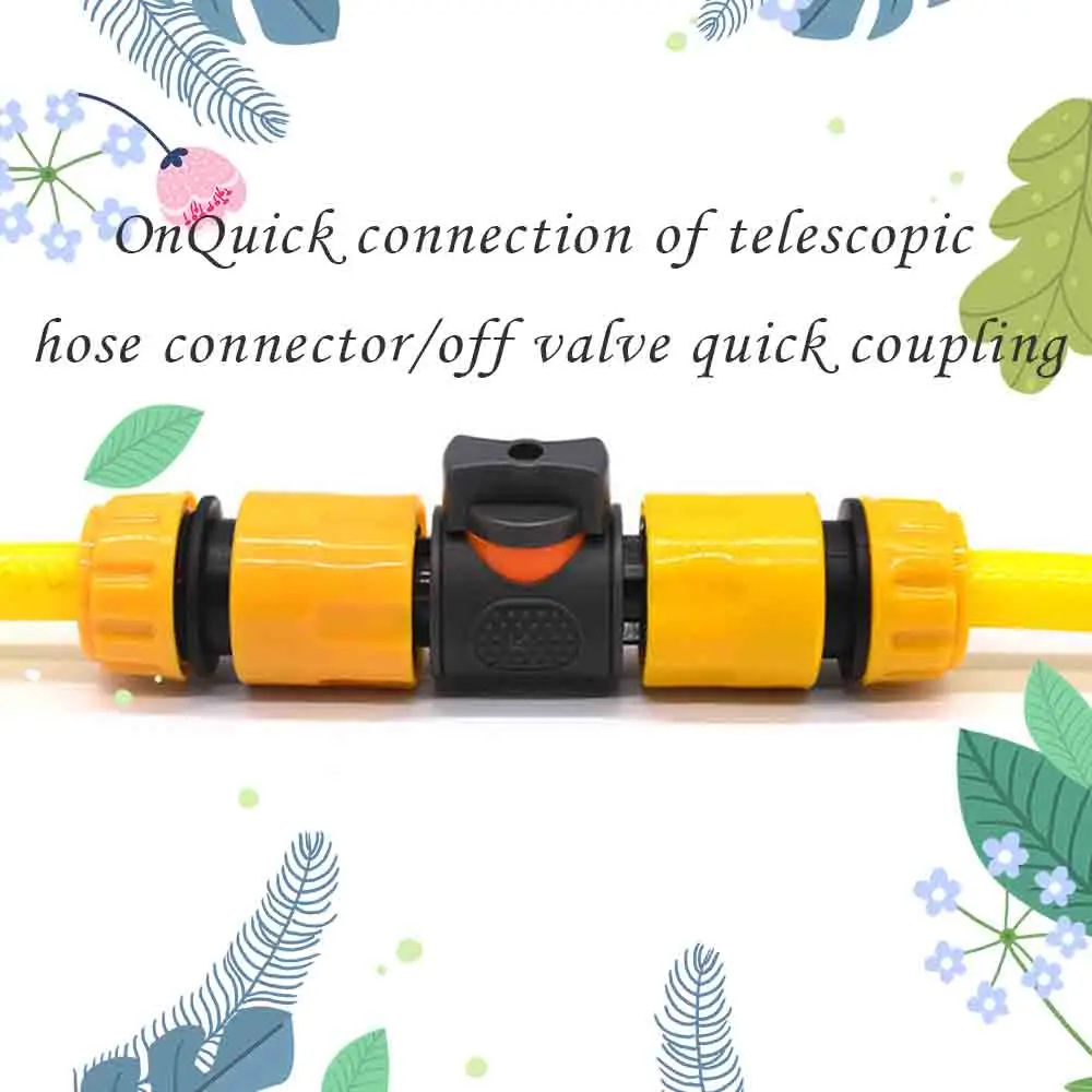 1PC Garden Hose Tap On/Off Valve 16mm Quick Connector 1/2\