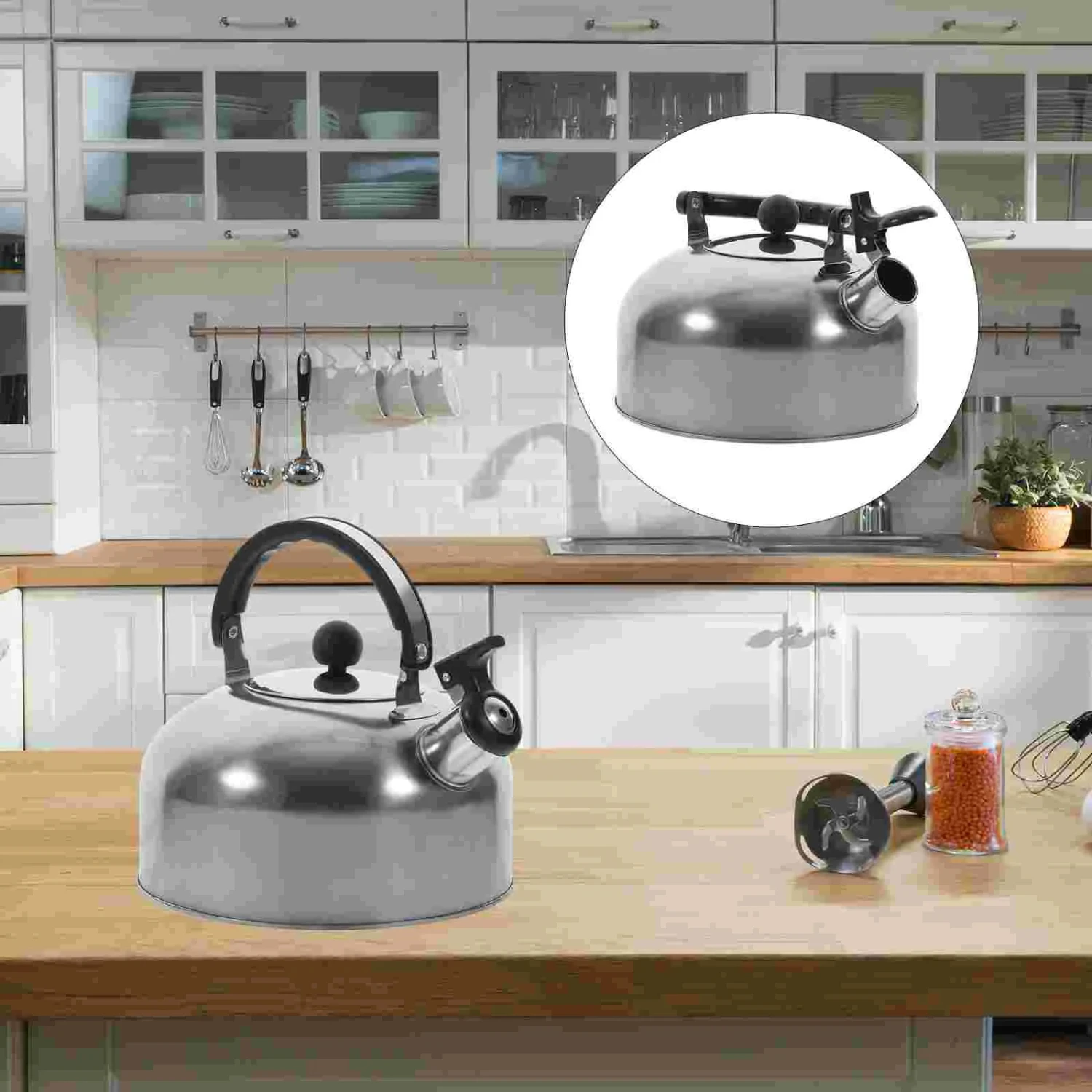 

Kettle Tea Whistling Water Teapot Stovetop Steel Stainless Stove Teakettle Pot Boiling Gas Hot Kettles Coffee Metal