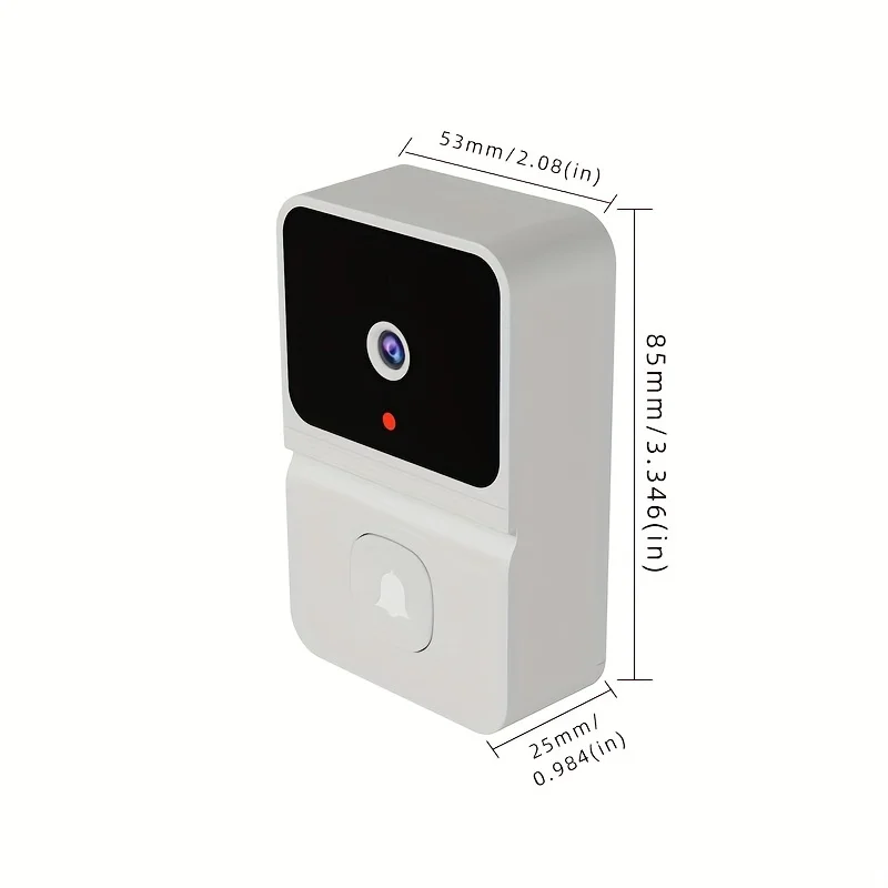 Timbre inalámbrico con cámara HD para exteriores, Timbre de puerta de seguridad con visión nocturna, intercomunicador de vídeo, cambio de voz, Monitor de puerta para teléfono