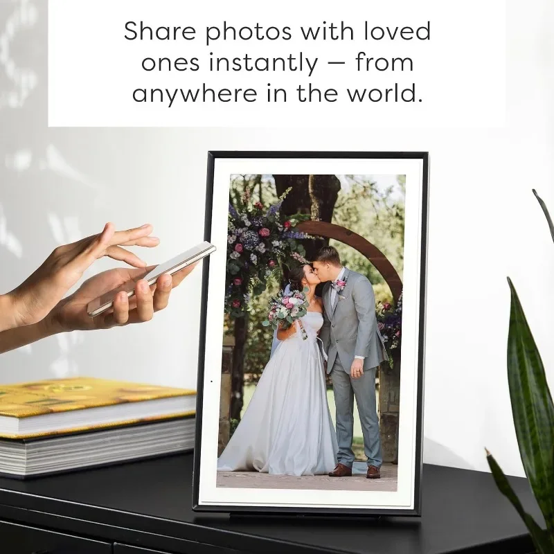 Digital Picture Frame - WiFi Enabled with Load from Phone Capability, Touch Screen Digital Photo Frame Display - Customizable