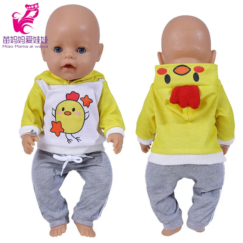 Baby Doll Boy Clothes 43Cm 17 Inch Baby Dolls Coat Sport Toys Wear Children Girl Gifts