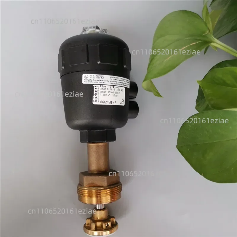 2025.4 Burkert Angle Seat Valve Actuator 2000 Brass Valve Normally Open DN32 Baodi Pneumatic Valve 249177